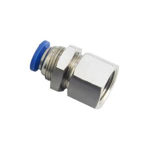 Quality PMF Thread Nuts Female Straight One Touch Connector Pneumatic Tube Fittings wholesale