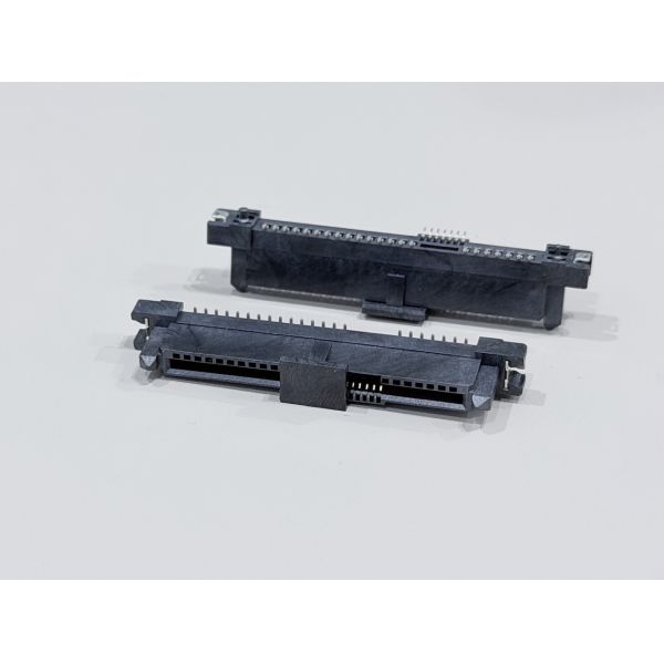 SAS 29-Pin SMT Female Electronic Signal Connector | Gold Flash Terminal PCB Connector for Server, Automotive, High-Speed Transmission