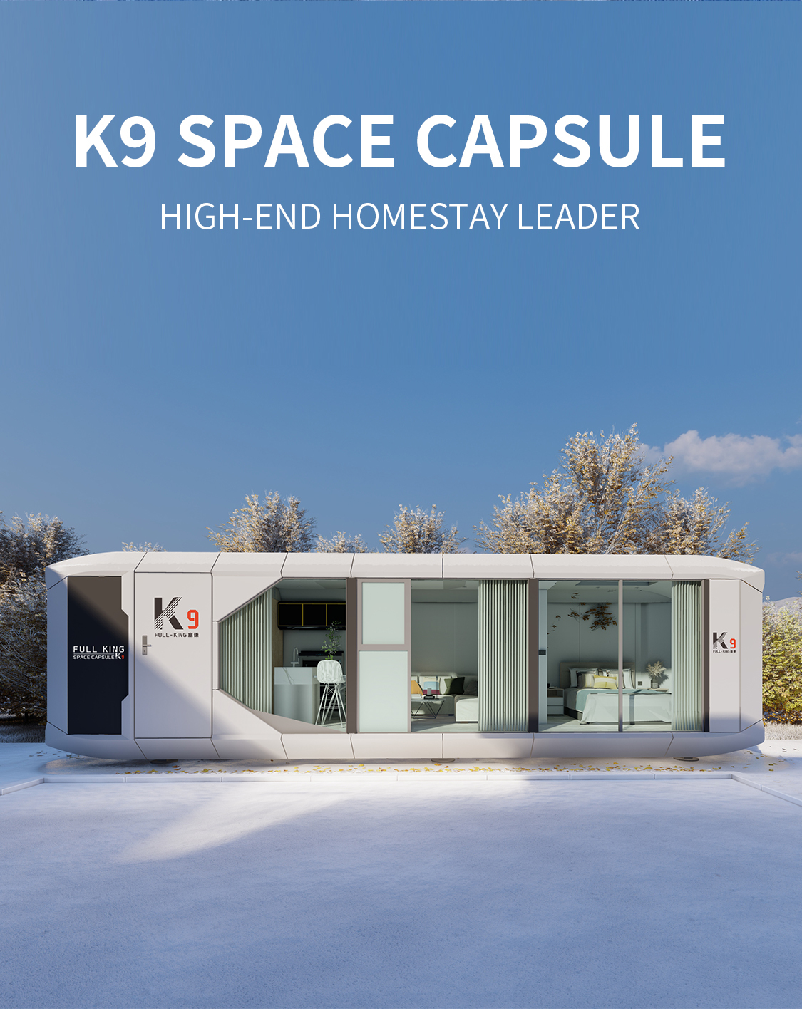 Fullking Steel Modular Container Capsule House Price For Hotel Expandable Luxury Apartment