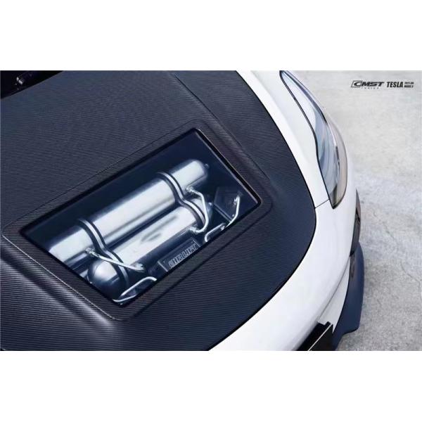 146cm Model 3 Tesla Body Kit Plastic Transparent Carbon Fiber Hood