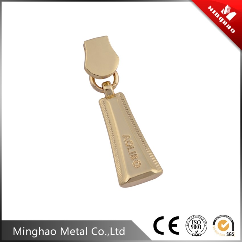 High quality Auto-lock zipper slider for garment,39.87*14.59mm,Zinc alloy Zipper puller