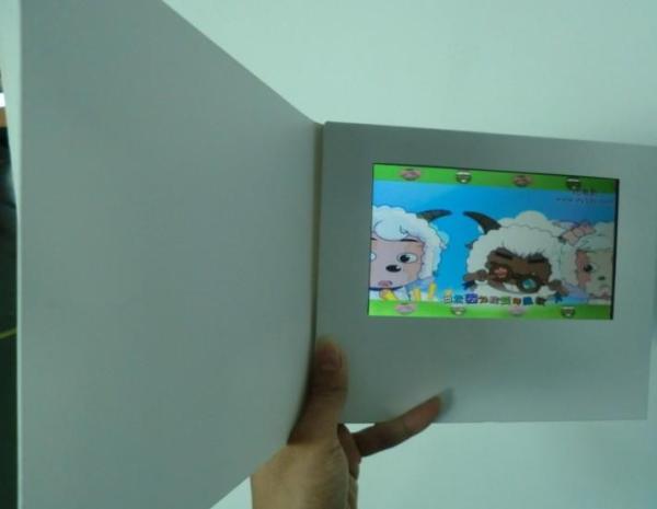 Cheap Smart Button Custom Video Brochure AVI / Mp4 Format , LCD Video Business Cards for sale