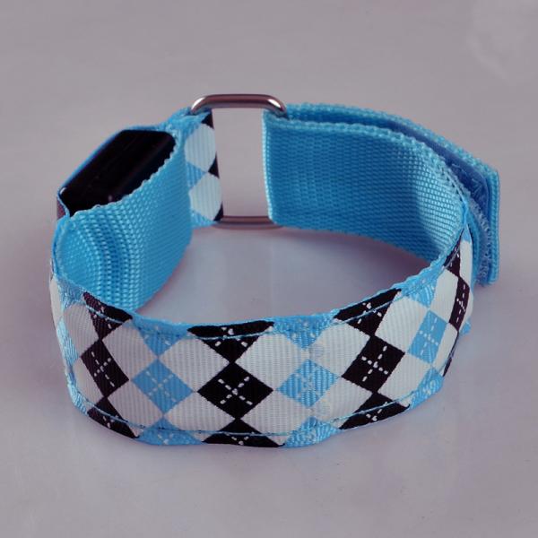 Nylon Fabric Armband LED Flashing leggings warning light band For Night Running sports Safety