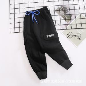 China 110CM-170CM Drawstring Girls Solid Color Pants 260G on sale