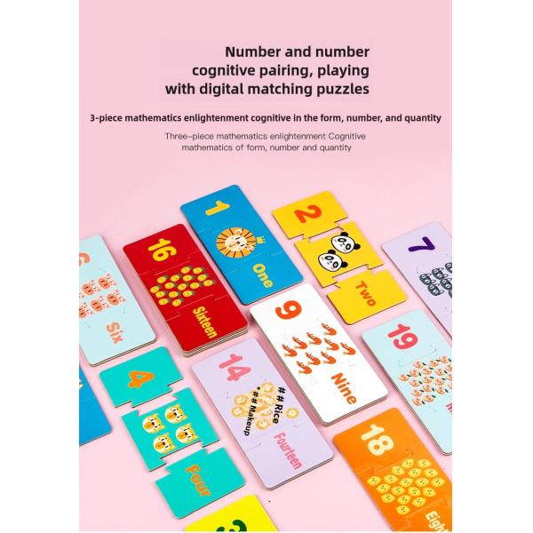 Educational Toy Intelligence Letters/traffic Cognition Puzzle Wooden Numbers Matching Puzzle