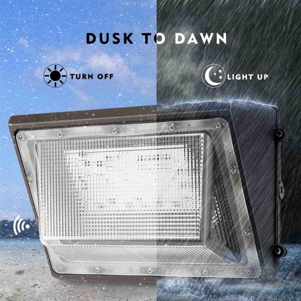 100W 13000LM 100V 5000K LED Wallpack Light , Outdoor LED Wall Pack Lamp
