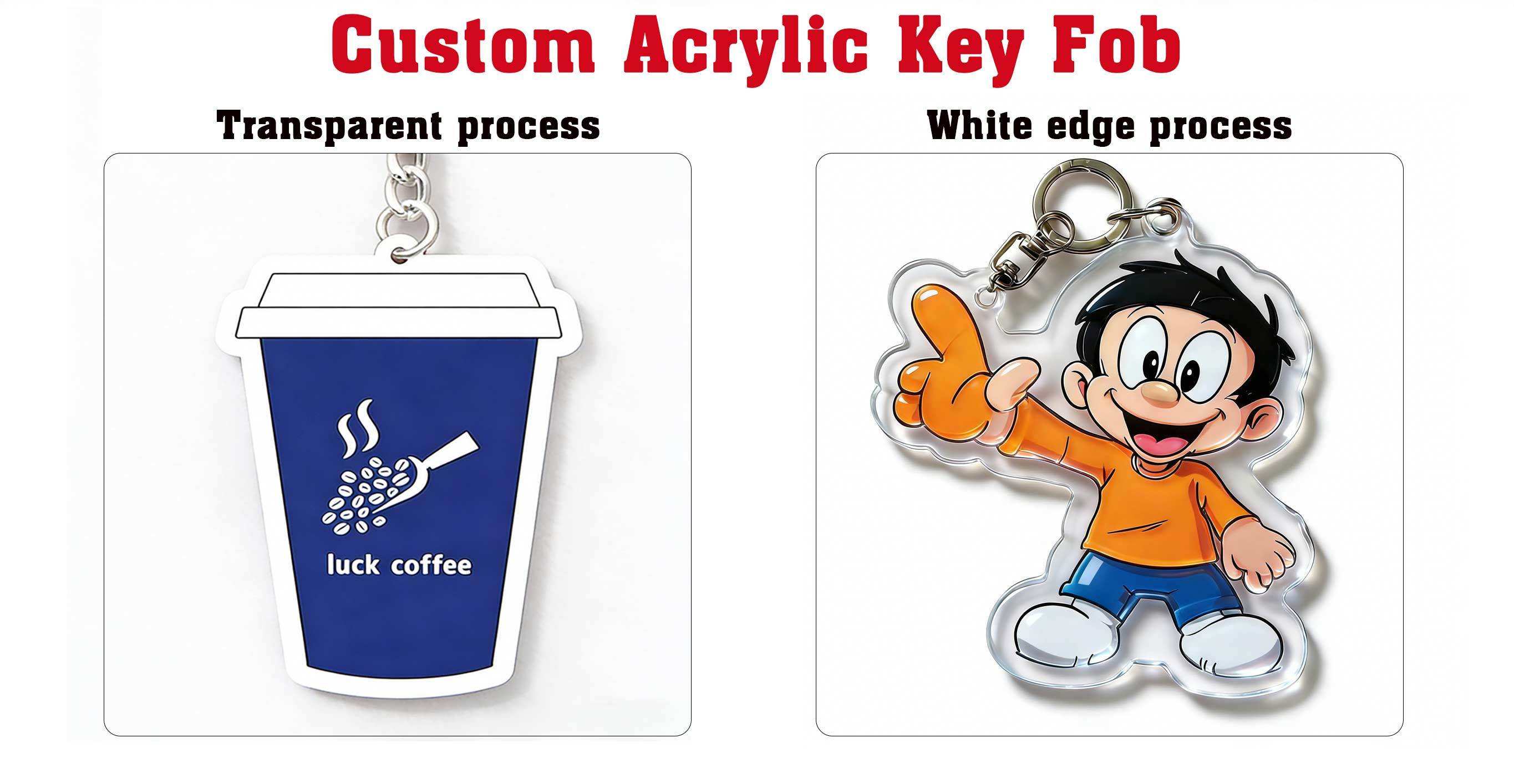 Colorful acrylic keychain pendant designs