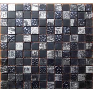 Temperature Resistant Mosaic 4x4 4mm Rectangular Glass Bricks