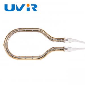 Quality Unique 230v 2200W Ring Infrared Lamps Gold Reflector Electric Heat Element wholesale