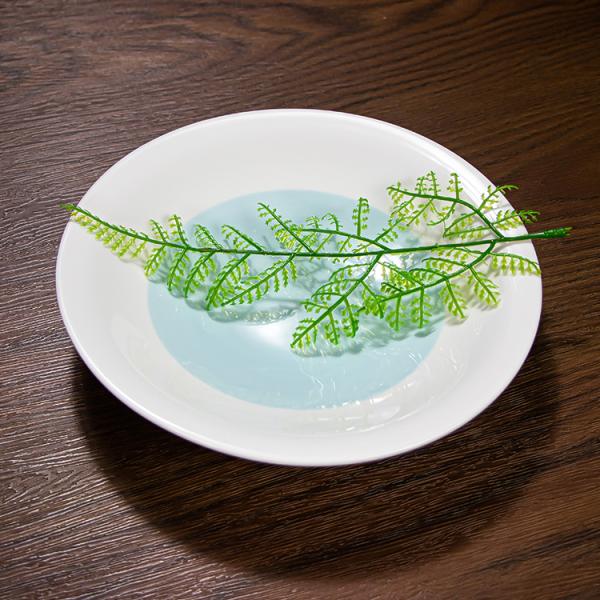 White Blue Ceramic Tableware Set 4pcs Colored Porcelain Dinnerware