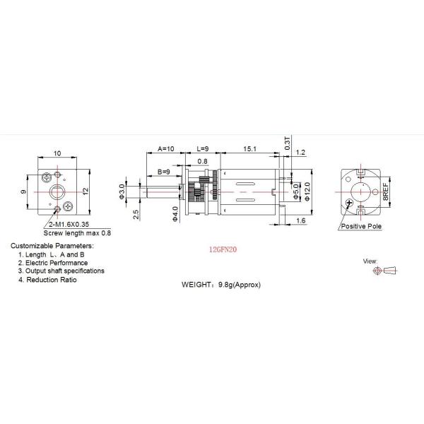 Low Noise 12mm DC Spur Gear Motor 3v 6v 12v Micro DC Gear Motor For Smart Lock