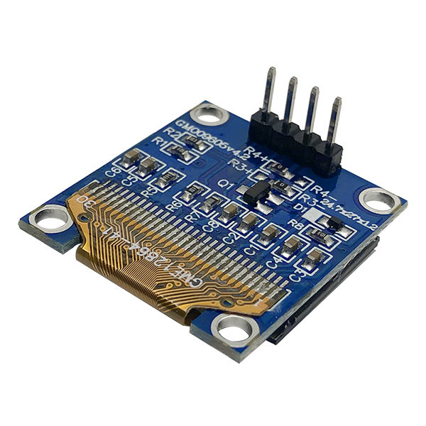 0.96 Inch OLED Module 12864 COG PCB 4 Pins SPI I2C For Medical Device