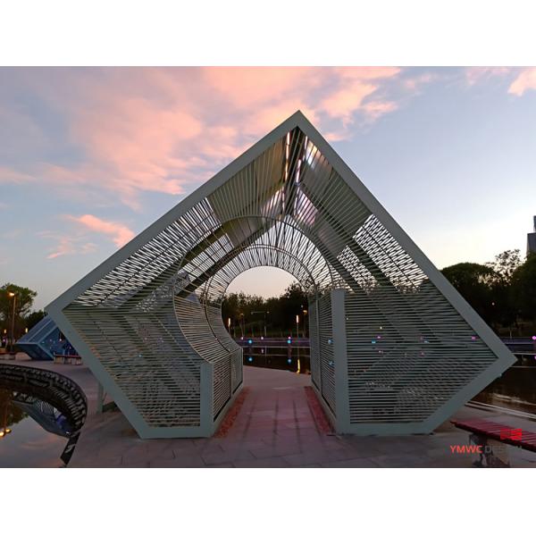 Stainless Steel Gallery Frame Park Landscape Installation for 's Public Green Spaces