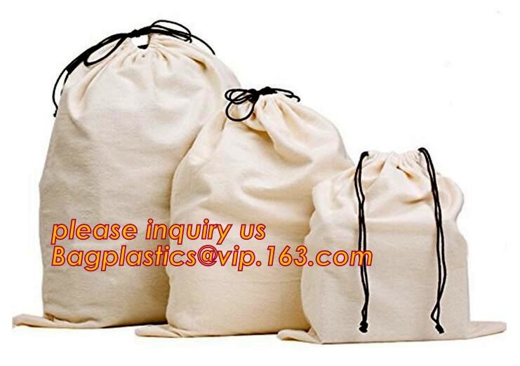 Canvas Cotton Natural Shopper Handle Rope Shoulder Tote Bag,Canvas Tote Rope Handle Drawstring Cotton Bag bagease packag