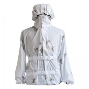 Quality Cotton Snow Camouflage Clothing Three Piece White Ghillie Suit wholesale