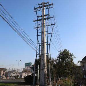 China 12m Galvanized Octagonal Electricity Pole Electric Antenna Mast Electric Power Pole For Sale on sale
