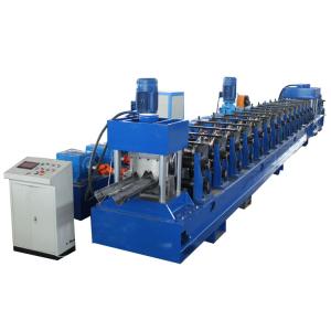China Highway Beam Roll Guardrail Forming Machine W Beam Crash Barrier Chain Drive on sale