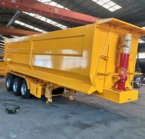 China High Load Capacity Dump Semi Trailer Steel Tipper Truck Trailer ABS Brake System on sale