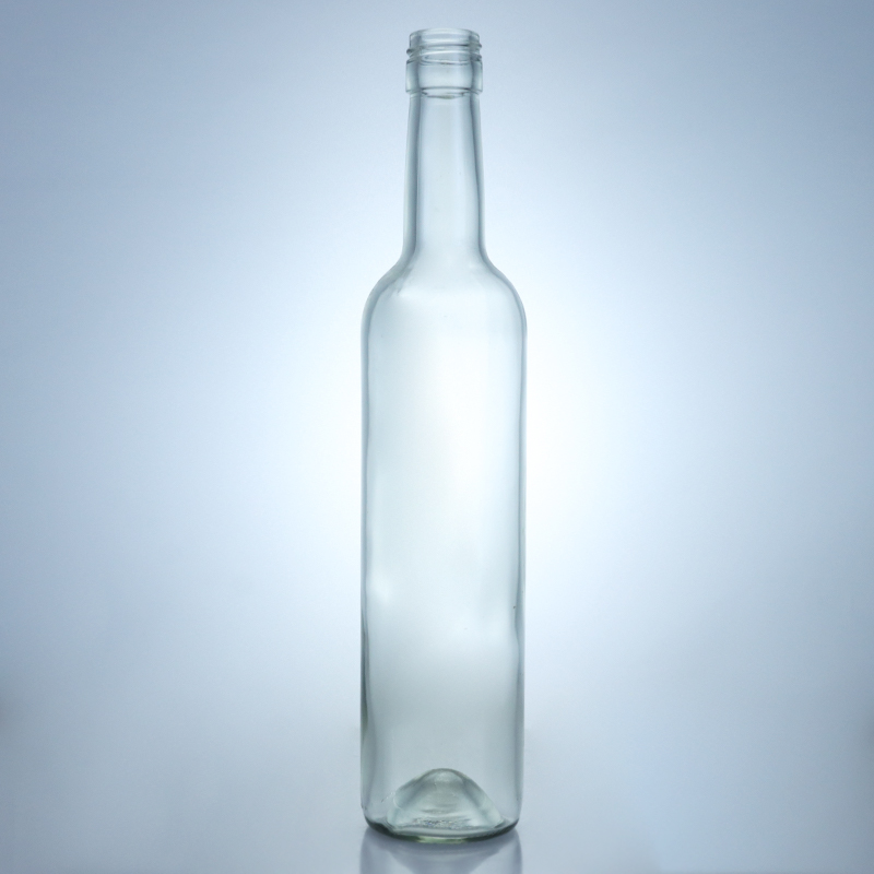 500ml Glass Liquor Bottle for Whisky Gin Rum Vodka Decal Surface Handling and Screw Top