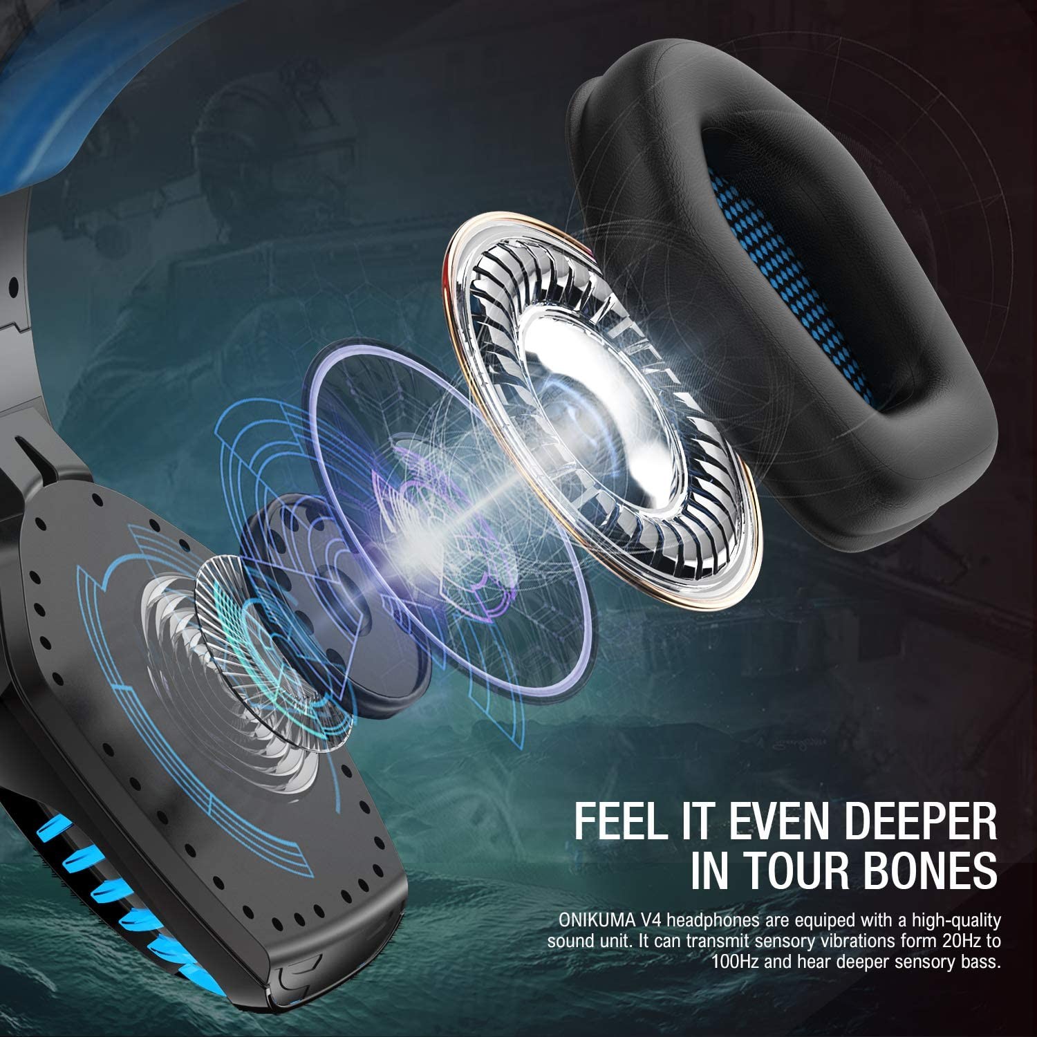 117dB DC5V Hunterspider V6 Stereo Gaming Headphone