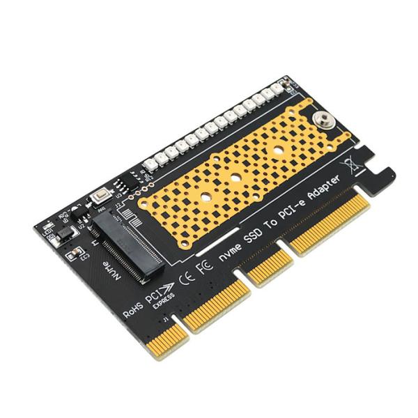 Cheap M.2 Nvme SSD To PCI E Adapter 4X 8X 16X With 3528 Colorful Flash LED for sale