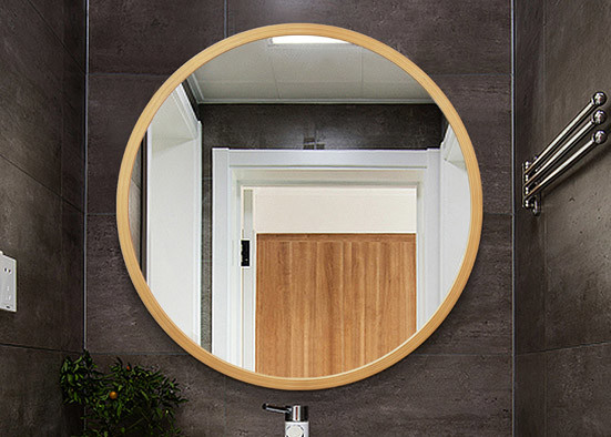 Oversized Framed Bathroom Mirrors / Wall Mounted Decorative Mirrors For Living Room