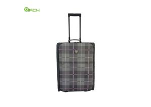 Quality Skate Wheels Foldable Check Material soft sided suitcase wholesale