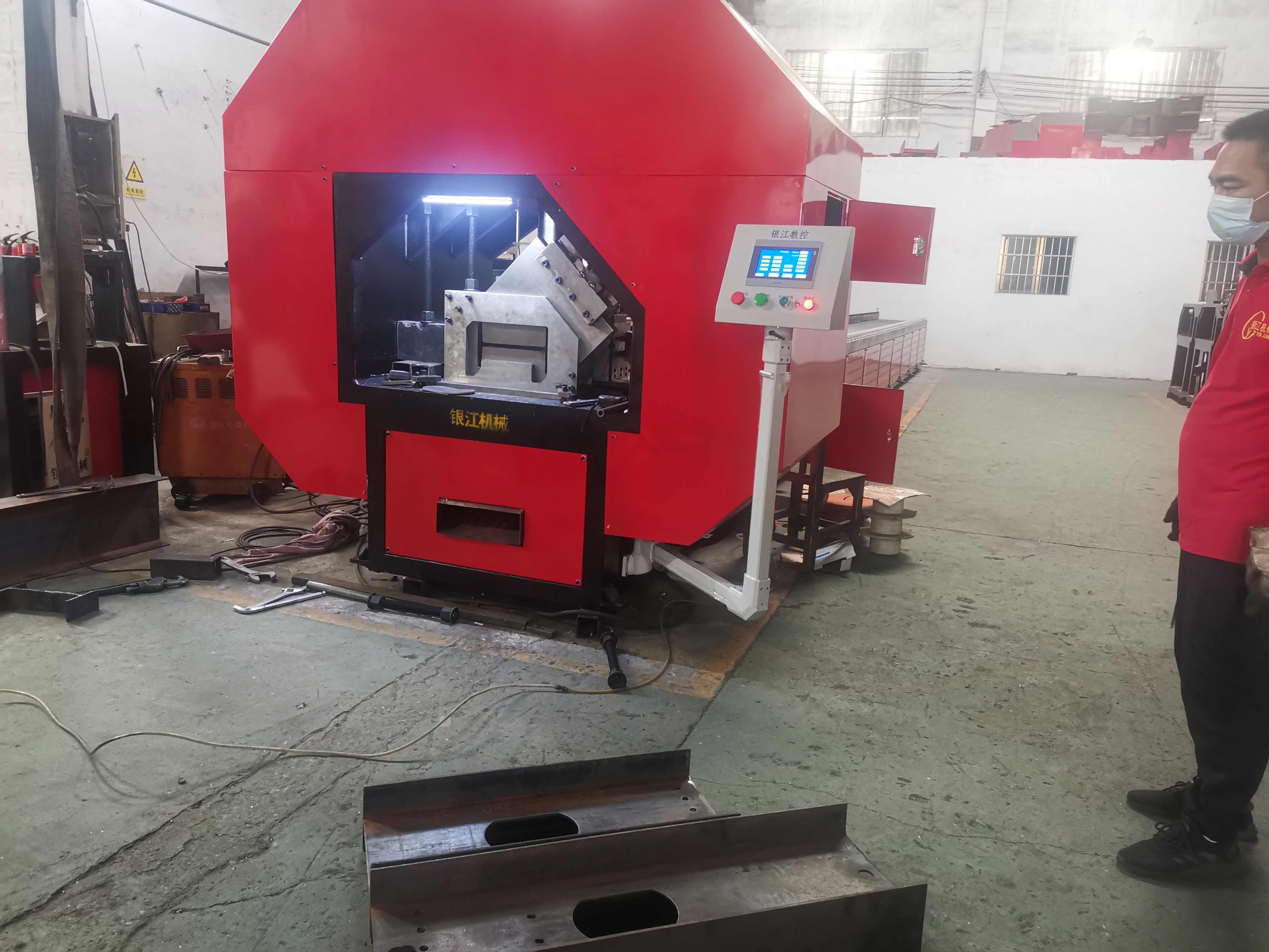 13m H Shaped Steel Automatic Punching And Shearing Machine