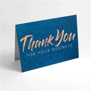 Quality 350gsm Ivory Board Paper Card Custom Gift Card Printing For Thank You Card wholesale