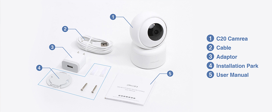 Global Version IMILAB C20 HD 1080p WIFI Wireless Smart Home Mini IP Camera Night Vision Home Security Camera