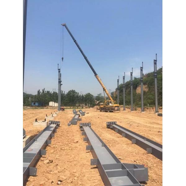 Galvanized Lightweight Prefabricated Steel Frame Buildings Customized Color