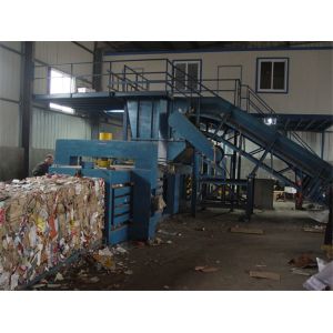 Quality High Efficiency Horizontal Baling Machine Full Automatic Strapping Custom wholesale