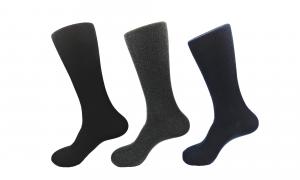 Quality Black Stripes Diabetic Compression Socks , Snagging Resistance Diabetic Socks For Men wholesale