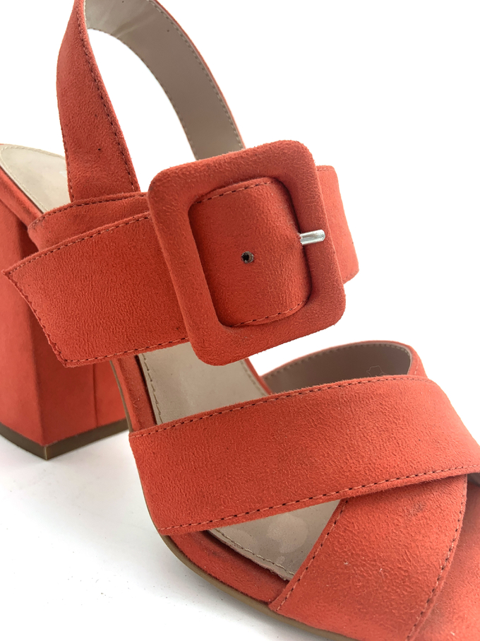 Fashionable Womens High Heel Sandals With Rhinestones Leather Upper And Rubber Sole