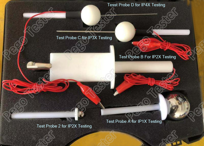 Finger Probe IP Testing Equipment New Condition IEC60529 IP1X IP2X IP3X IP4X