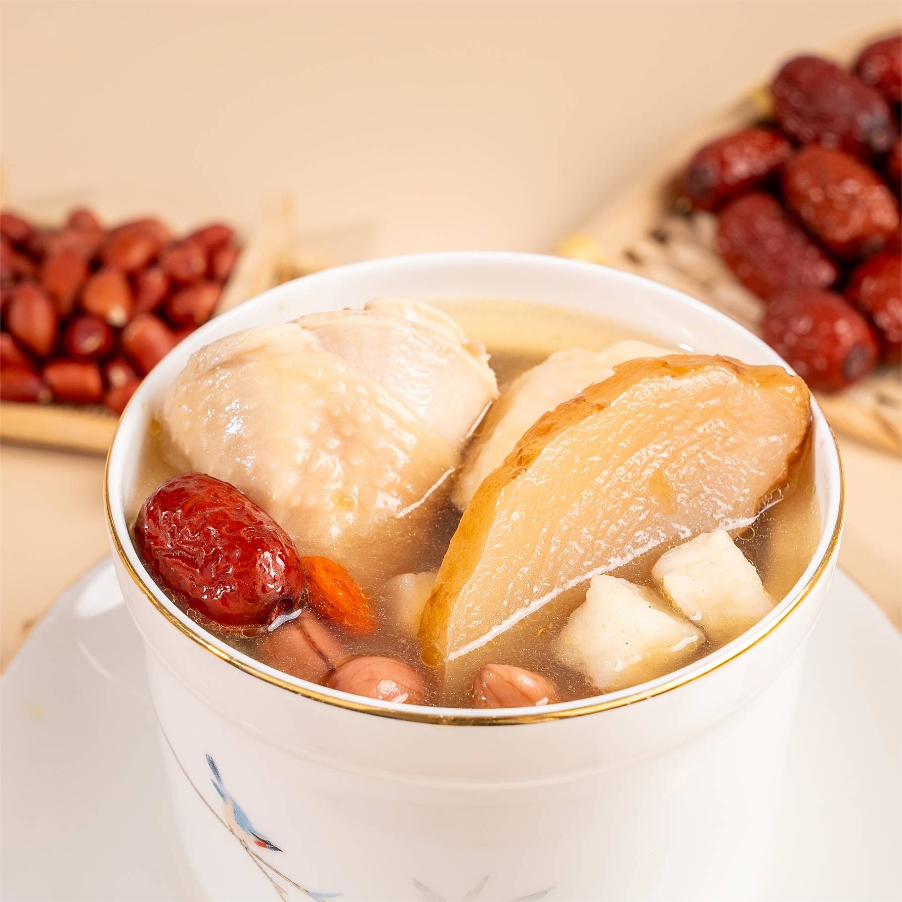 Quality Gastrodia Huai Shan Instant Chicken Soup High Temperature Sterilization wholesale