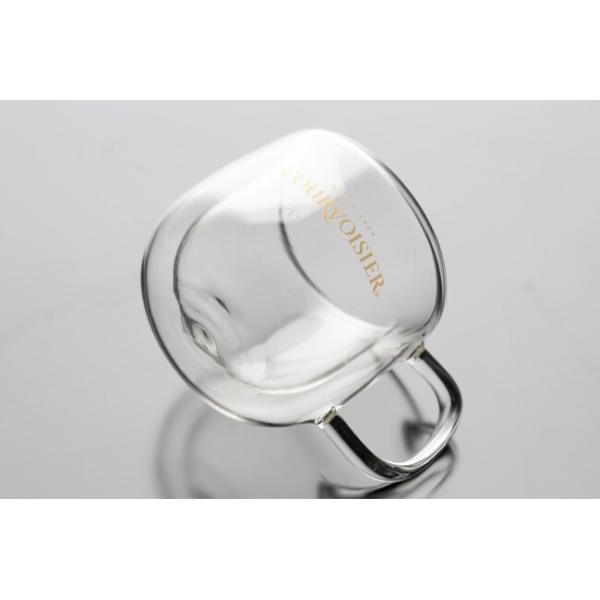 Clear Insulated Double Walled Glass Espresso Cups 75ml Mouth Blown 2.6 Ounce