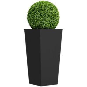 Quality Restaurants Metal Flower Planter Square Black Metal Plant Pot wholesale