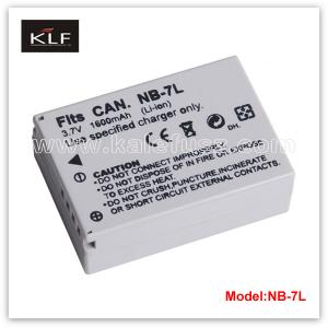 China Camera battery NB-7L for Canon on sale