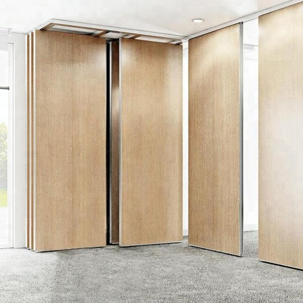 Cheap Modular Hanging Folding Room Partition Walls MDF + Aluminum Material Sound Insulation for sale