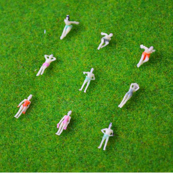 1:150 scale model ABS plastic swimming figure 1cm for architectural model materials
