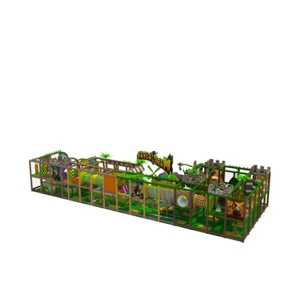 Middle Size Kids Indoor Playground Equipment Inside Jungle Gym Anti Crack
