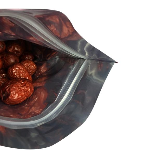 Flat Bottom Heat Seal Mylar Bags Edible Yogurt Dried Fruit Cereal Crisp Aluminum Foil Empty Packaging Bags