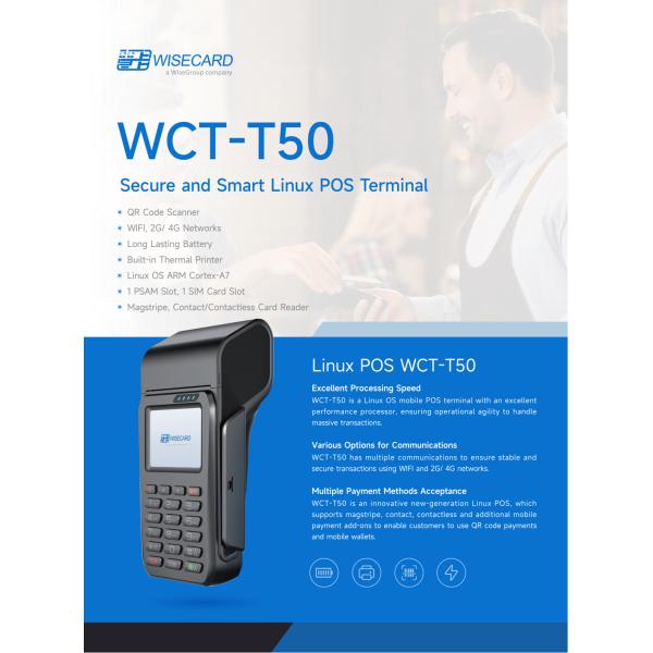 5800mAh Payment Linux POS Terminal 5.5in 8M Pixel Portable Android Mobile POS