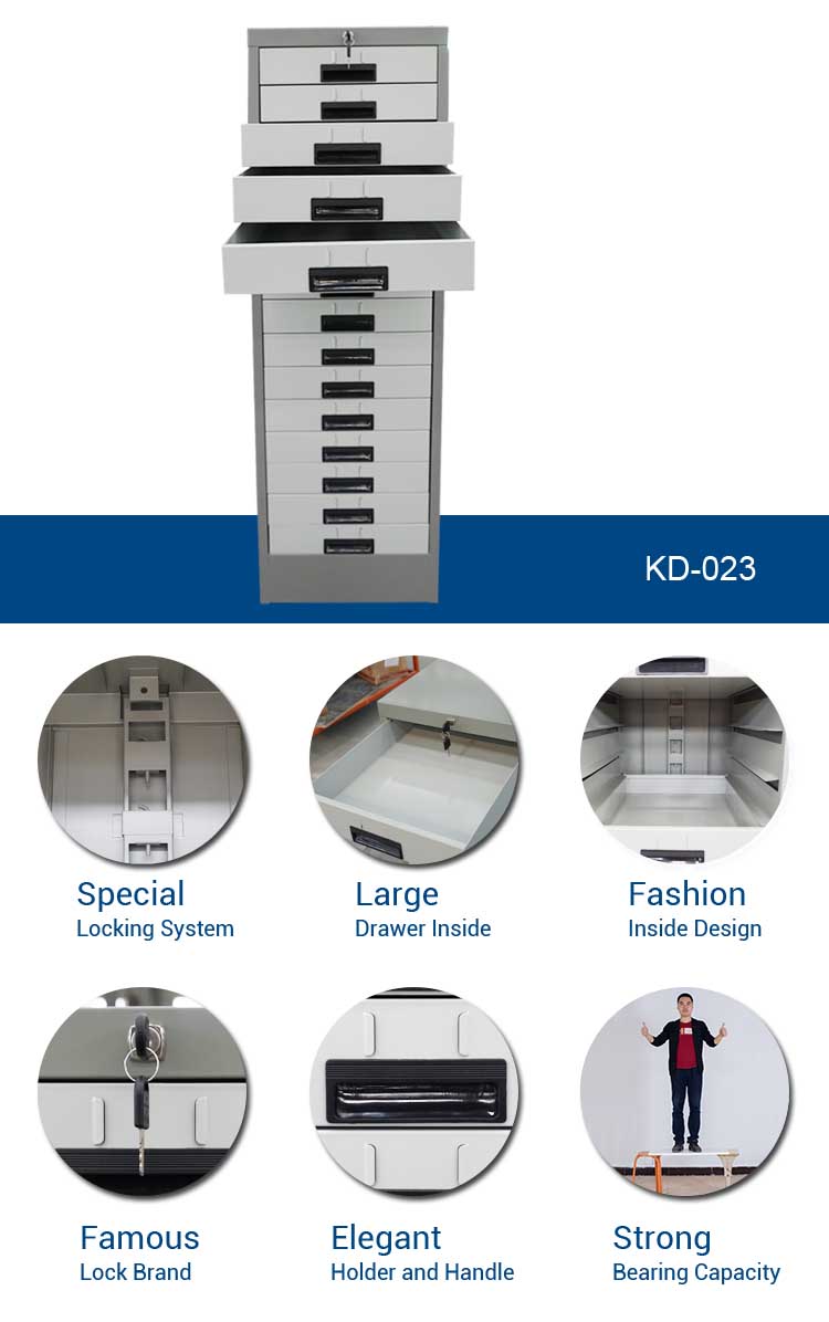 Fully Assemble 0.27 CBM H1324mm Office Filing Cabinet