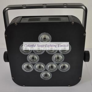 Quality 12X10W 4 in 1 Battery Powered and Wireless DMX LED Flat Par Can wholesale
