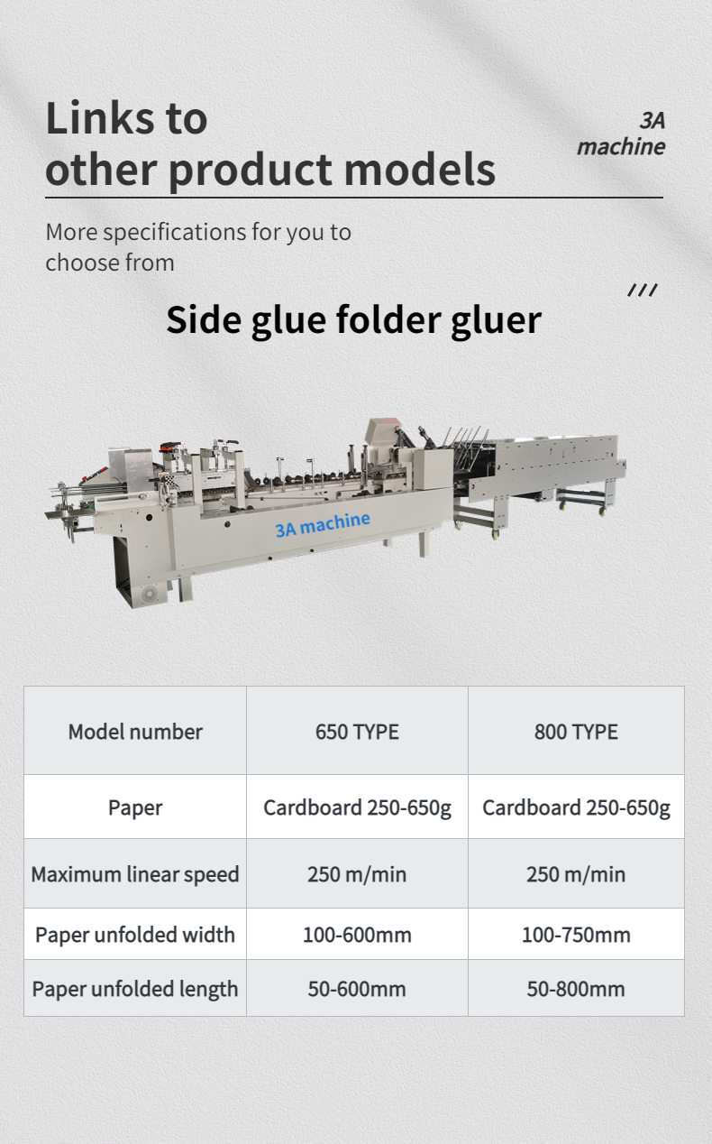 Pre-Folded Bottom Lock Folding Box Gluing Machine CQT 900YG-2 for Paperboard 250g-650g