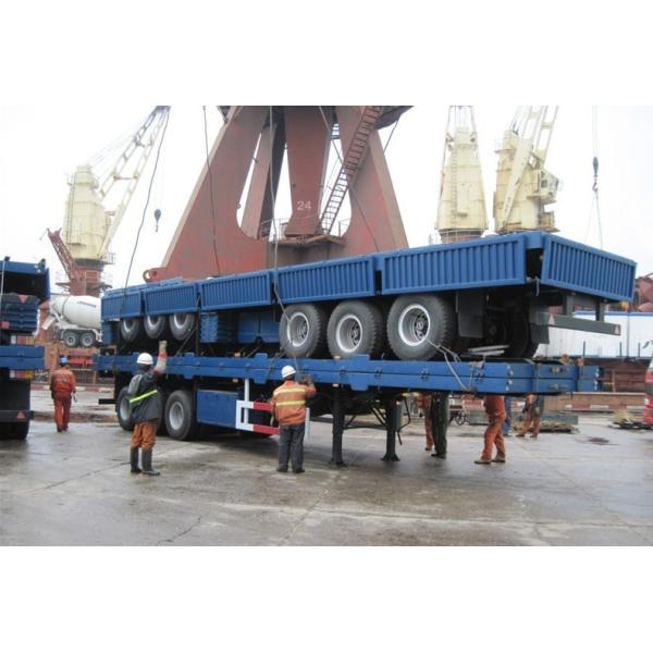 Bulk Cargo / Container Semi Trailer 400 - 600mm Sidewall Height 50T Payload