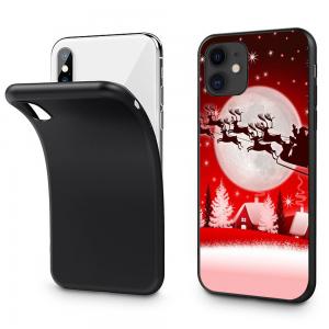 Quality Merry Chrismas Design Iphone XR Shockproof Case Fully Wrapped Photo Print Holiday Gift wholesale