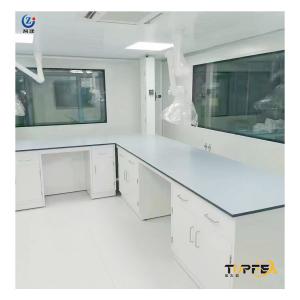 China Acid Resistant Laboratory Ceramic Worktop , Flat Edge Lab Bench Countertop on sale